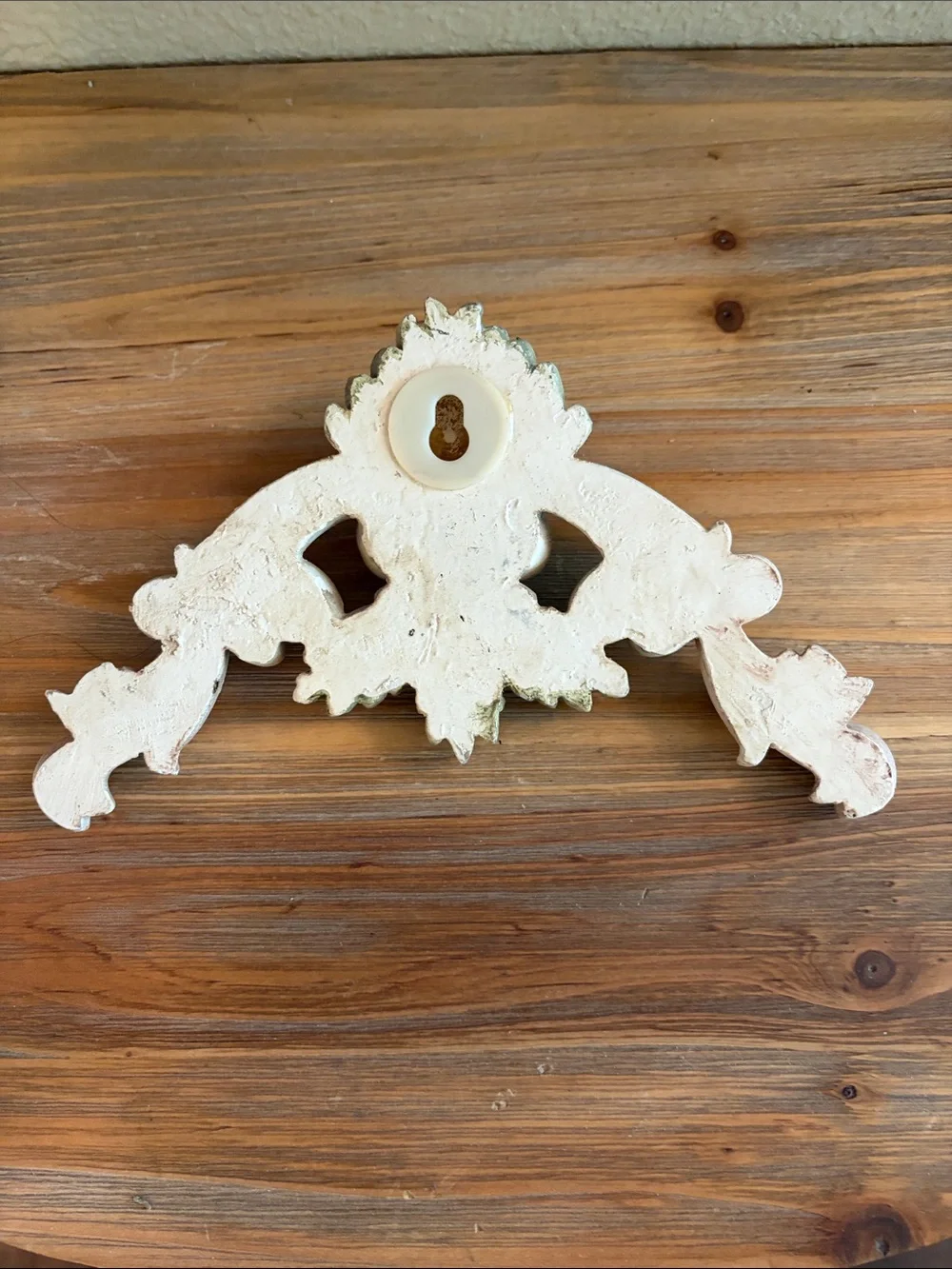 Miniature Ornate Rose Accent Wall Decor - Cream, Pale Pink & Light Green